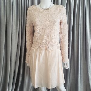 SEE BY CHLOE Blush Pink Floral Lace Dress NWT